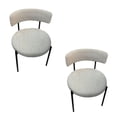 thumbnail image 1 of Chaise Boucle Federica II de couleur blanche -  Lot de 2, 1 of 5