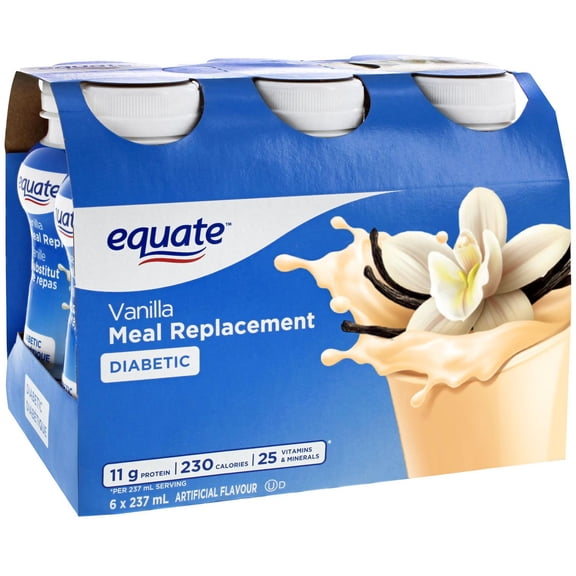 Equate Substitut de Repas Diabétique à la Vanille
