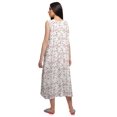 thumbnail image 3 of Moomaya Chemise de Nuit Imprimée pour Femmes Mi-Longue en Coton avec Manches Vêtements de Nuit, 3 of 5