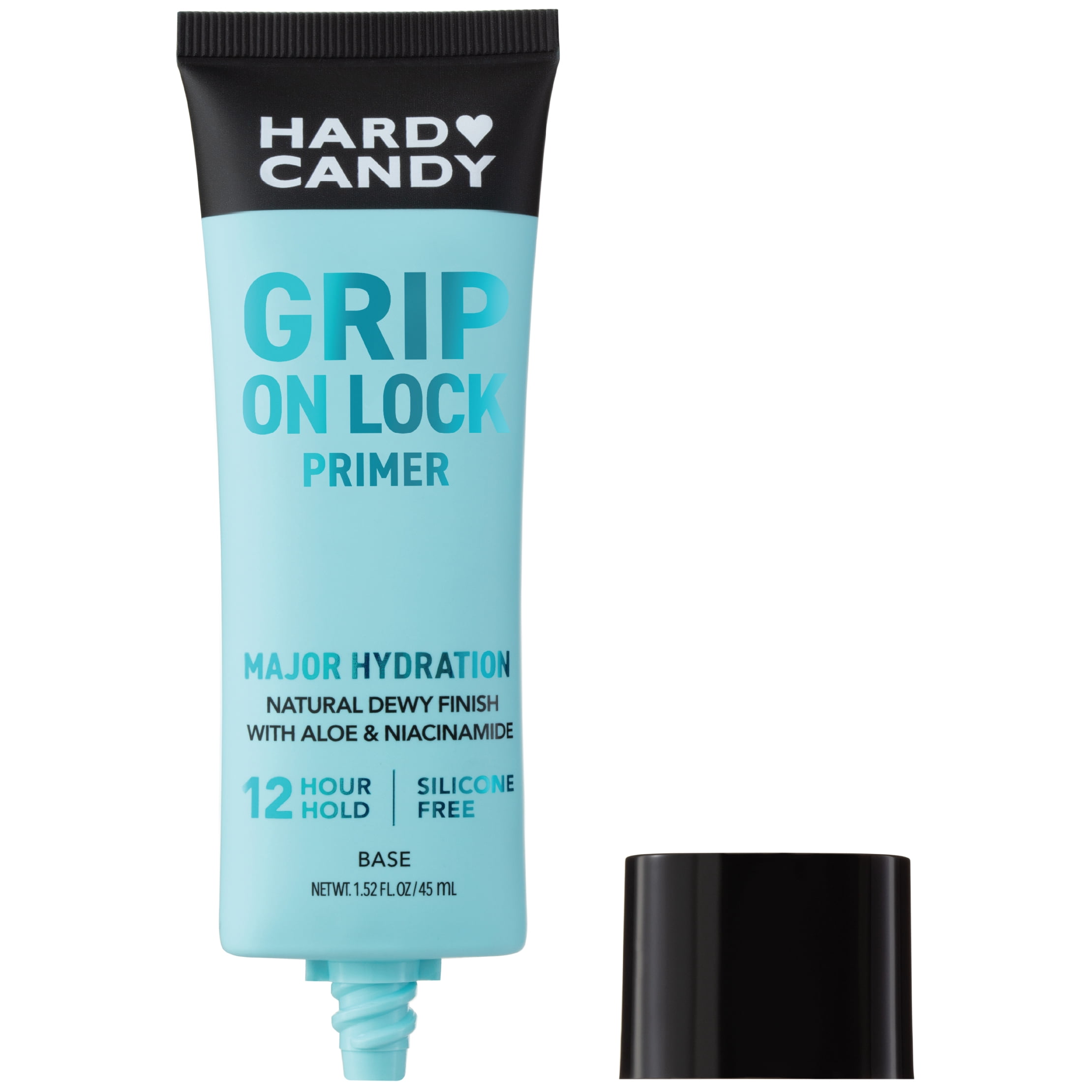 Hard Candy Grip On Lock Base de teint 12 heures à base d'eau, hydratante, aloe vera, niacinamide