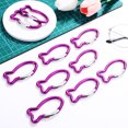 thumbnail image 5 of 10pcs Carabiner Clips Fish Shaped Carabiner Aluminum Carabiner Outdoor Carabiner Spring Snap Clips, 5 of 5