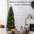 thumbnail image 4 of HOMCOM 6FT Artificial Christmas Tree with Automatic Open for Home Green, 4 of 10