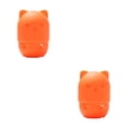 thumbnail image 1 of Dalazy Cat Shaped Sponges Neat Silicone Storage Box For Home Simple Fashionable orange 2Set, 1 of 6