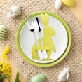 thumbnail image 1 of Easter Bunny Cutlery Set 4 Easter Bunny Cutlery Set Happy Easter Decoration, 1 of 5