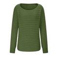 thumbnail image 4 of Jienlioq Chandails pour Femmes Liquidation Femmes Décontracté Mode Chandail à Enfiler Manches Longues Col Rond, 4 of 6