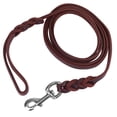 thumbnail image 2 of Leather Dog  Rope Dog Training Leash, Dog Leather Leash, Dog  Rope, Dark Brown Dog Leather Leash Braided Design Dog Training Leash For Pet Dog Training Home For Dog Lover Friend, 2 of 8