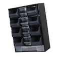 thumbnail image 2 of S SERENABLE Hardware Parts Organizer Wall Mounted Storage Bins for Bolts Small Items Nails Black, 2 of 9