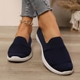thumbnail image 4 of Mepaouo Chaussures Mocassins de Marche pour Femmes à Enfiler Légères à Bout Rond en Tricot Plates Espadrilles de Course Tennis, 4 of 8