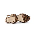 thumbnail image 4 of BLISSFUL STEP Women's Slingback Platform Chunky Heeled Sandals Leopard 8.5, 4 of 7