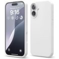 thumbnail image 1 of KOMI Compatible with iPhone 16 Pro Max Case, Premium Liquid Silicone Case, Full Body Protective Cover, Shockproof, Slim Phone Case, Anti-Scratch Soft Microfiber Lining, 6.9 inch White, 1 of 5