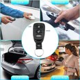 thumbnail image 4 of Unique Bargains 4 Button Replacement Key Fob Case Keyless Entry Remote Key Shell Cover for Hyundai for Kia No Chip Black, 4 of 9
