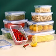 Bowayaoa Airtight Food Storage Containers Set, Plastic Meal Prep Containers with Lids, Stackable Kitchen Refrigerator Organizers for Lunch, Leftovers, Snacks, Microwave & Dishwasher Safe, Leakproof