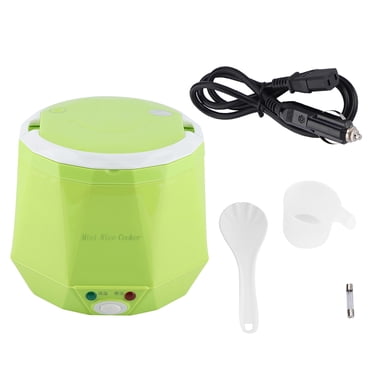 Electric Rice Cooker For Truck 24V 140W 1.6 L Electric Portable Multifunctional Rice Cooker Food Steamer For Truck Green