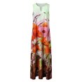 thumbnail image 3 of Innerwin Longues Robes Maxi à Imprimé Floral pour Femmes, Robe d'Été de Plage, Vacances, Sans Manches, Robe Débardeur Hawaïenne Style g L, 3 of 4