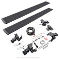thumbnail image 1 of Go Rhino Running Board 20430680T E-Board E1; Protective Bedliner Coating; Black; Aluminum; Lighted; Rocker Panel Mount; With 2 Brackets Per Side, 1 of 5