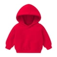 thumbnail image 1 of PMVFHDE Liquidation Chandails Molletonnés à Col Rond Fille Graphique Tout-Petits Garçons Filles Chandail Molletonné Enfants Uni Plus Bébés Haut à Capuche Coloré Hauts Filles Chandails Molletonnés de Noël pour Fille 2025, Rouge, 4-5 Ans, 1 of 3