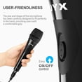 thumbnail image 2 of JYX Wired Dynamic Microphone, 9.8 ft Cord Handheld Microphone for Singing, Wired Karaoke Mic, 6.35mm Plug, 2 of 9