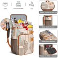 thumbnail image 4 of Boho Chic Vintage Fashion Insulated Cooler Backpack - 20L Soft Cooler Bag, Tribal Patterns, 4 of 6