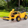 thumbnail image 4 of Gymax Rouleau Compresseur pour Enfants à Chevaucher avec Moteur à Rouleau Réglable, Son, Rangement sous le Siège, 4 of 10
