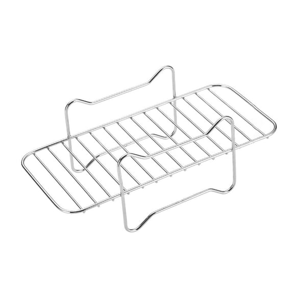 Hearth & Gear Baketron Airfryer Accessories For Airfryer 3000 Series Air Fryer Rack Cooking Grate For Tefal EY9018 5.2/3.1 L Cecotec 5.5/3.5 L Lakeland 5L/3L 304 Coated Utensils Grill Grill Emblem