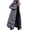 Grey, variant on Lovzfmll Hoodie for Women, Long Puffer Long Winter Clothing Casual Outerwear Quilted Jackets Winter Coats