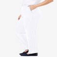 thumbnail image 4 of CHOK Plus Size 7-Day Knit Straight Leg Pant Stretch Elastic Waist Petite & Tall - 3X  Navy, 4 of 6