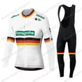 thumbnail image 1 of FALL/WINTER Men's Boraful Hansgrohe 2021 Pro team Cycling jersey Wear Strap Suit Set Ropa with Gel Pad MTB Bicycle, 1 of 2