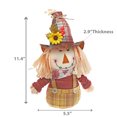 thumbnail image 3 of Épouvantail Avec Un Long Chapeau En Peluche Sur Pied, 3 of 3