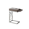 thumbnail image 3 of Monarch Table d'Appoint en Métal avec Tiroir, Taupe Foncé, 3 of 3