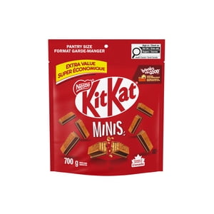 KITKAT Minis, Crisp Wafers dans du chocolat au lait lisse, préparé au Canada