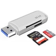 thumbnail image 1 of C307 Lecteur de Carte Portable USB 3.0 pour SD, SDHC, SDXC, MicroSD, MicroSDHC, MicroSDXC, avec Design Tout-en-un Avancé Blanc, 1 of 8