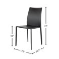 thumbnail image 2 of Lynda Chaise Latérale Moderne Rembourrée en Cuir - Qualité Contractuelle, 2 of 5