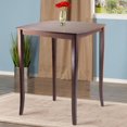 thumbnail image 5 of Winsome Inglewood High Table, Curved Top Walnut finish, 5 of 5