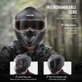 thumbnail image 4 of VEVOR Casque de Motocross Intégral avec Communication Bluetooth, 4 of 9