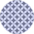 thumbnail image 1 of Ahgly Tapis Rond Lavable en Machine Intérieur Transitionnel Bleu Lavande, 3 Pieds Rond, 1 of 7