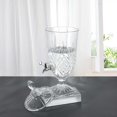 thumbnail image 4 of Distributeur de Boissons Vintage avec Support, Pot en Verre Gaufré avec Robinet pour Fêtes et Limonade, 2 L (67 Oz), 4 of 7