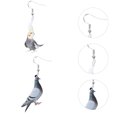 thumbnail image 3 of 2 Pairs Fashion Earrings Girl Ear Ring Bird Pattern Ear Drops Ear Accessory, 3 of 4