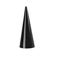 thumbnail image 2 of facefd Single Fingertip Cone Display Storage Collection Decorative Stand Plastic Jewelry Organizer Showcase Store Ornament Black, 2 of 7