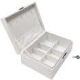 thumbnail image 2 of Agiferg Jewelry Box Display Storage Box 2-Layer Women's Jewelry Box Lockable Box, 2 of 5