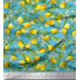thumbnail image 1 of Soimoi Poly Georgette Fabric Leaves,Floral & Lemon Vegetable Decor Fabric Printed Yard 42 Inch Wide, 1 of 3
