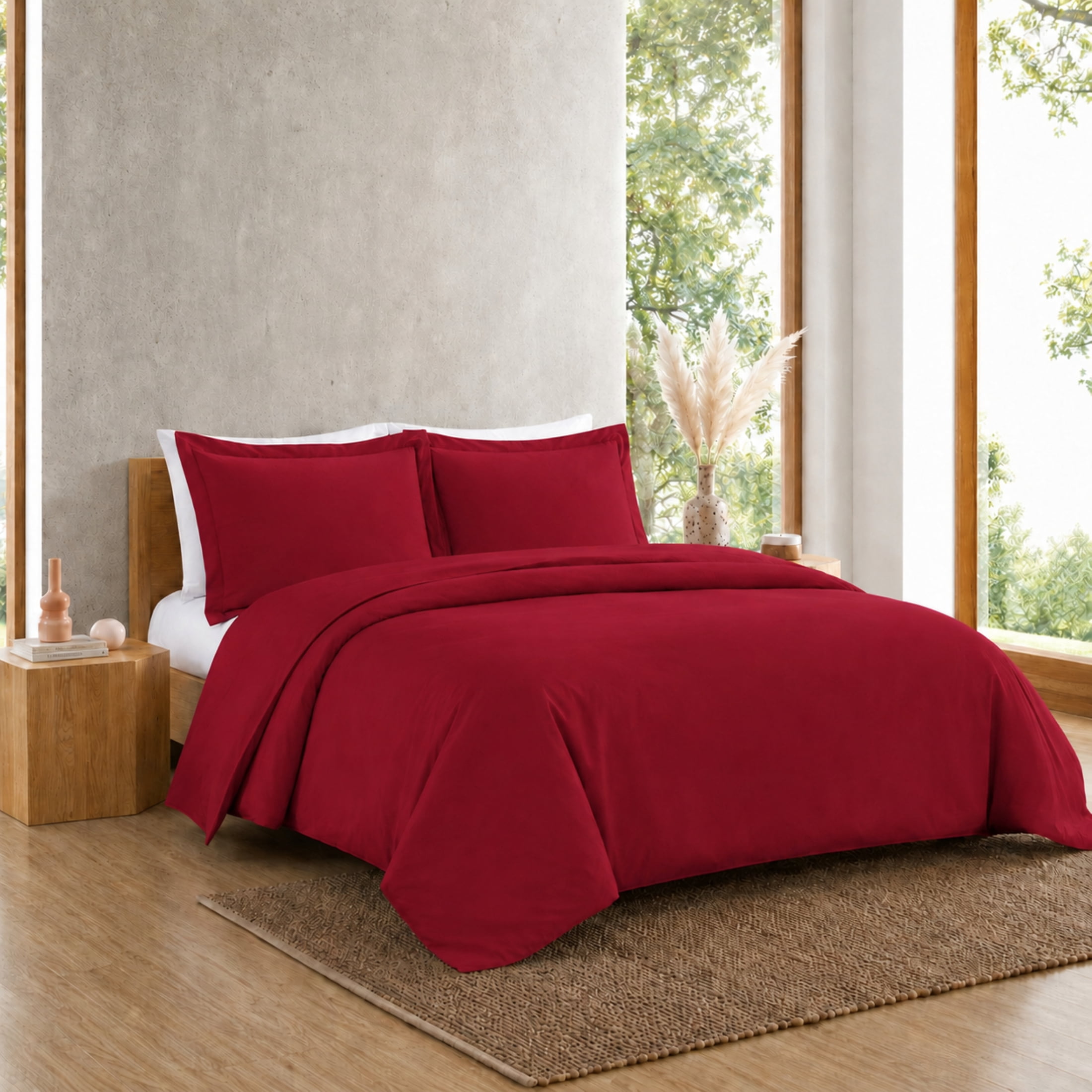 Swift Home Ensemble housse de couette unie ultra douce, Très grand lit