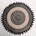 thumbnail image 2 of LEFU Napperons Ronds en Jute Élégants avec Pompons - Napperons Isolants pour Salle à Manger, Décoration Intérieure - Toucher Doux, Design Élégant, Réutilisables - Disponibles en Blanc, Noir, Diamètre 38.2cm, 2 of 10