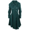 thumbnail image 1 of Babysbule Winter Jackets for Women Clearance Women Faux Wool Warm Slim Coat Jacket Thick-Parka Overcoat Long Winter Outwear, 1 of 4