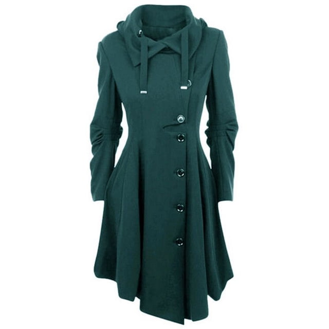 Babysbule Winter Jackets for Women Clearance Women Faux Wool Warm Slim Coat Jacket Thick-Parka Overcoat Long Winter Outwear