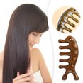 thumbnail image 1 of EYE Golden Sandalwood Head Massager & Comb Stimulate Scalp Relax Muscles Promote Circulation, 1 of 3