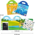 thumbnail image 4 of pitrice Sticker Book Toy Set Children Learning Training Playthings Cartoon Style Reusable Stickers Toys Kit Educational Plaything Prop Type 1, 4 of 8