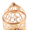 thumbnail image 3 of thinsony Electroplated Metal Birdcage Shape Tea Light Candle Holder A-Rose Gold, 3 of 8