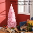 thumbnail image 4 of HOMCOM 5FT Artificial Christmas Tree with Automatic Open for Home Pink, 4 of 10