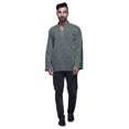 thumbnail image 1 of Atasi Kurta Décontractée Imprimée à Col Chinois Chemise Ethnique Kurta Courte pour Homme Tunique, 1 of 5