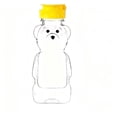 thumbnail image 1 of SLYNSHome Pots de Miel en Plastique en Forme d'Ours, Bouteille à Presser pour Miel Vide avec Couvercle à Rabat pour Rangement et Distribution, 1 of 8